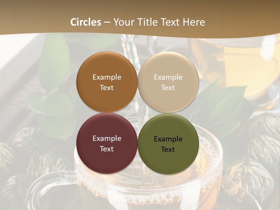 Glass Green Tea PowerPoint Template