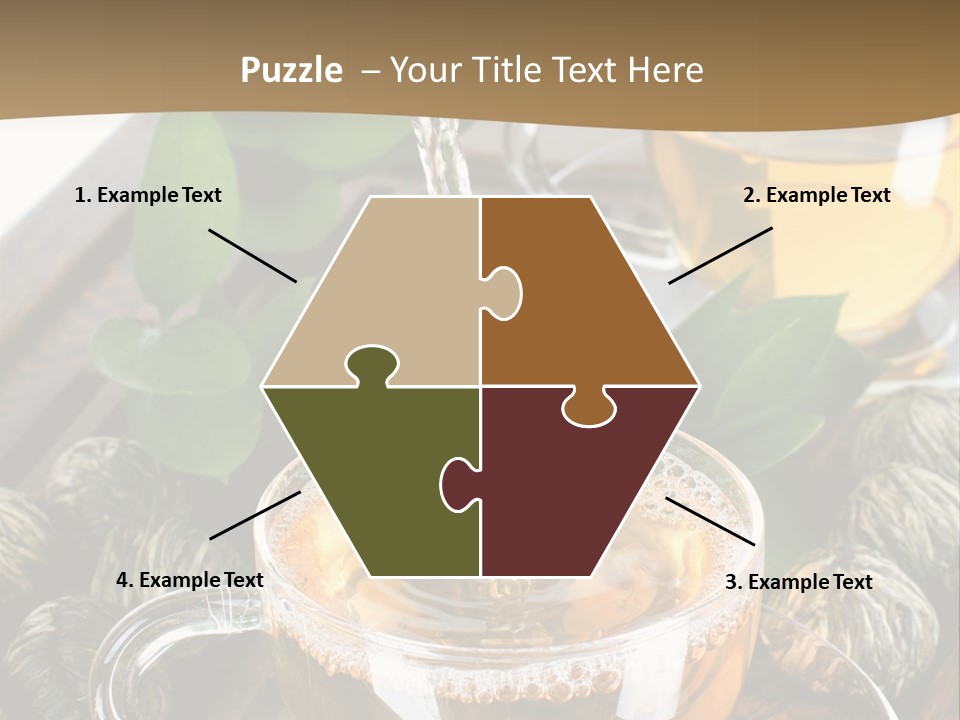 Glass Green Tea PowerPoint Template