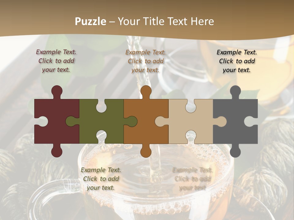 Glass Green Tea PowerPoint Template