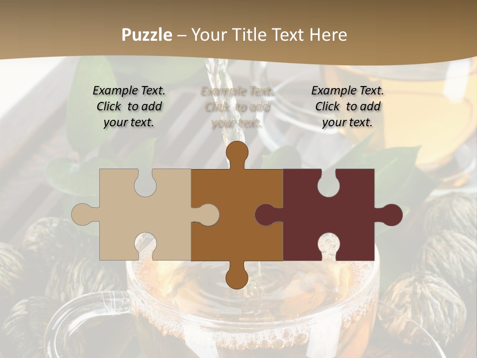 Glass Green Tea PowerPoint Template