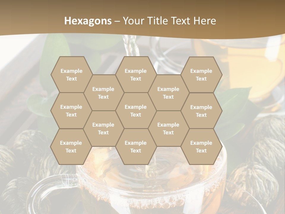 Glass Green Tea PowerPoint Template