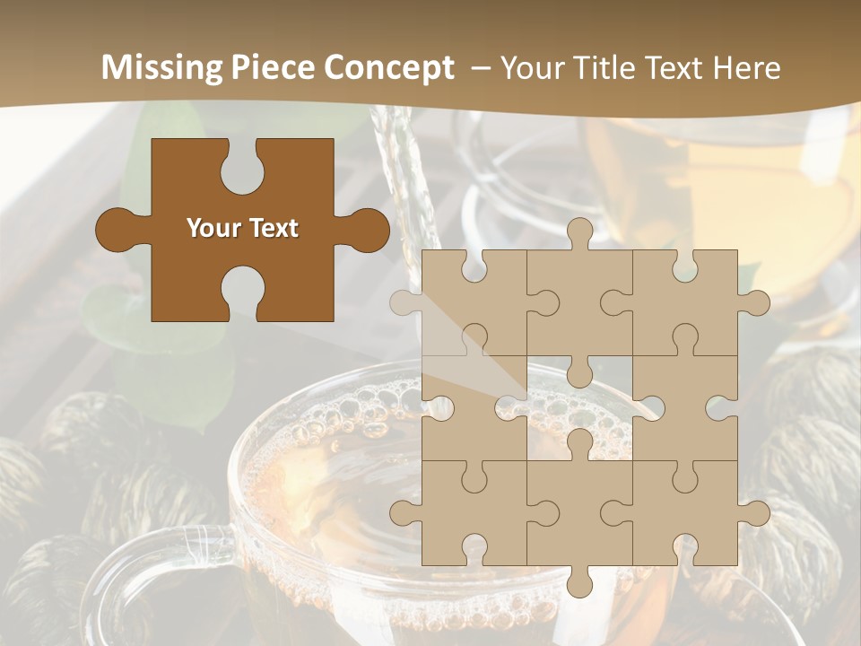 Glass Green Tea PowerPoint Template