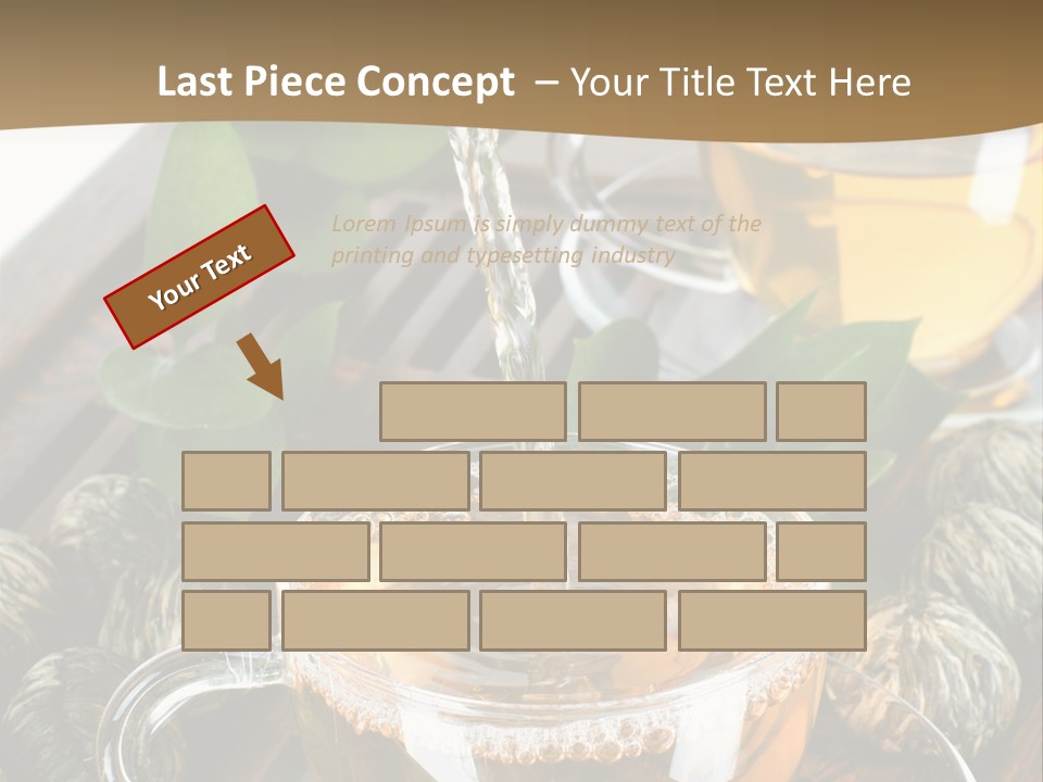 Glass Green Tea PowerPoint Template