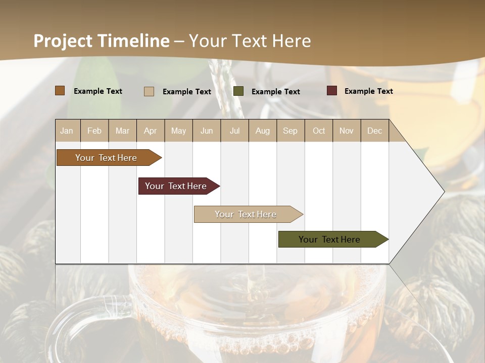 Glass Green Tea PowerPoint Template