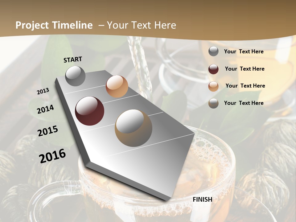 Glass Green Tea PowerPoint Template