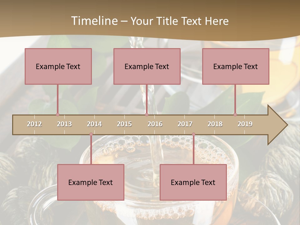 Glass Green Tea PowerPoint Template
