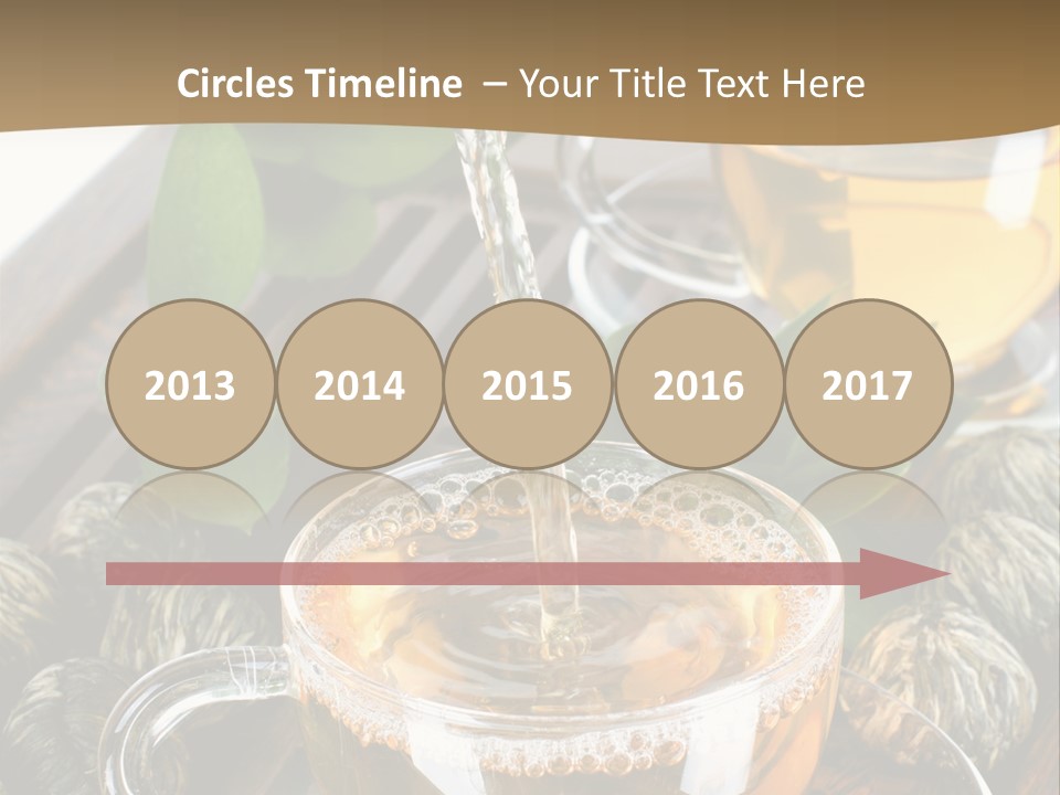 Glass Green Tea PowerPoint Template