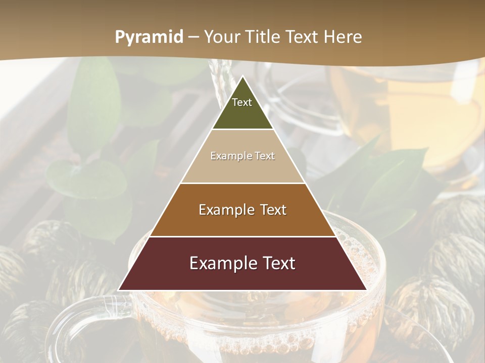 Glass Green Tea PowerPoint Template