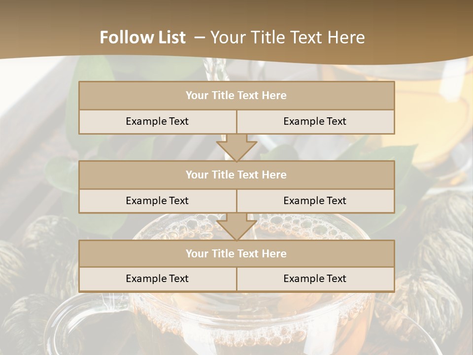 Glass Green Tea PowerPoint Template