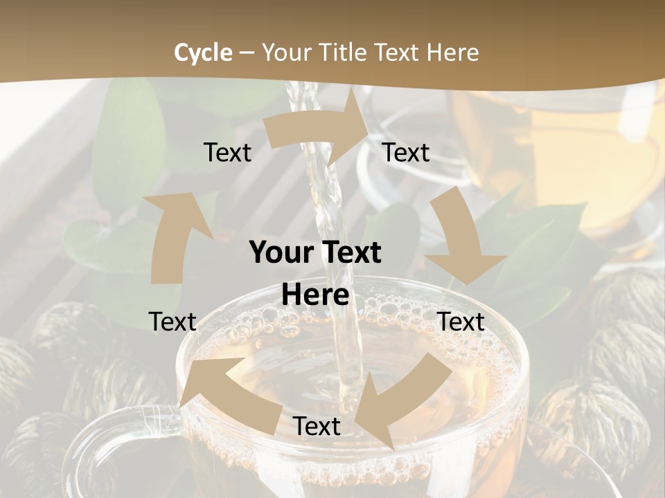 Glass Green Tea PowerPoint Template