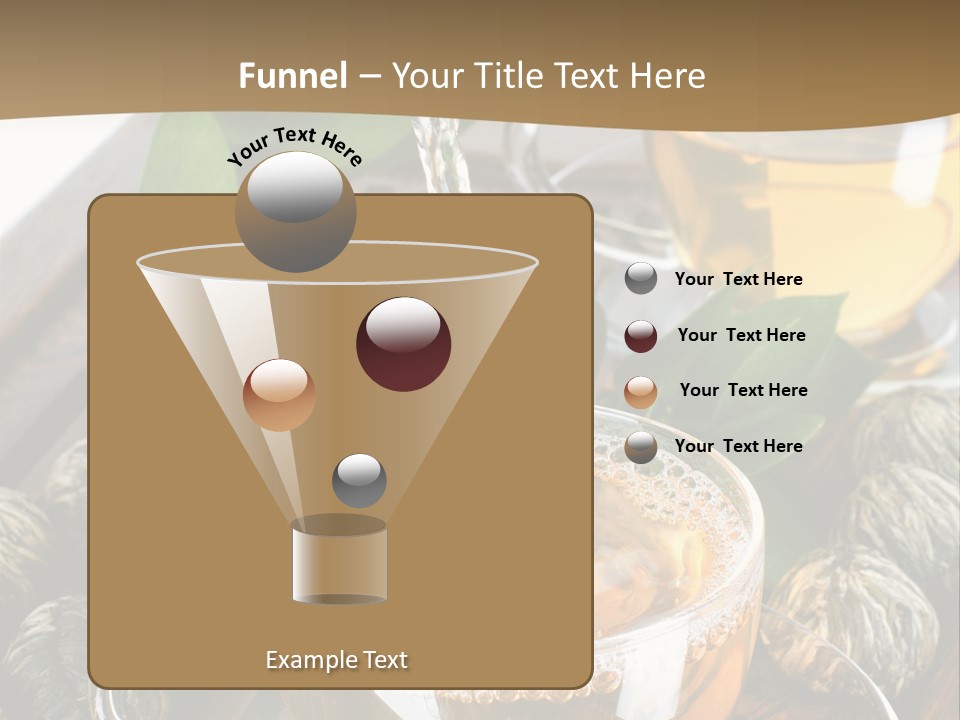 Glass Green Tea PowerPoint Template