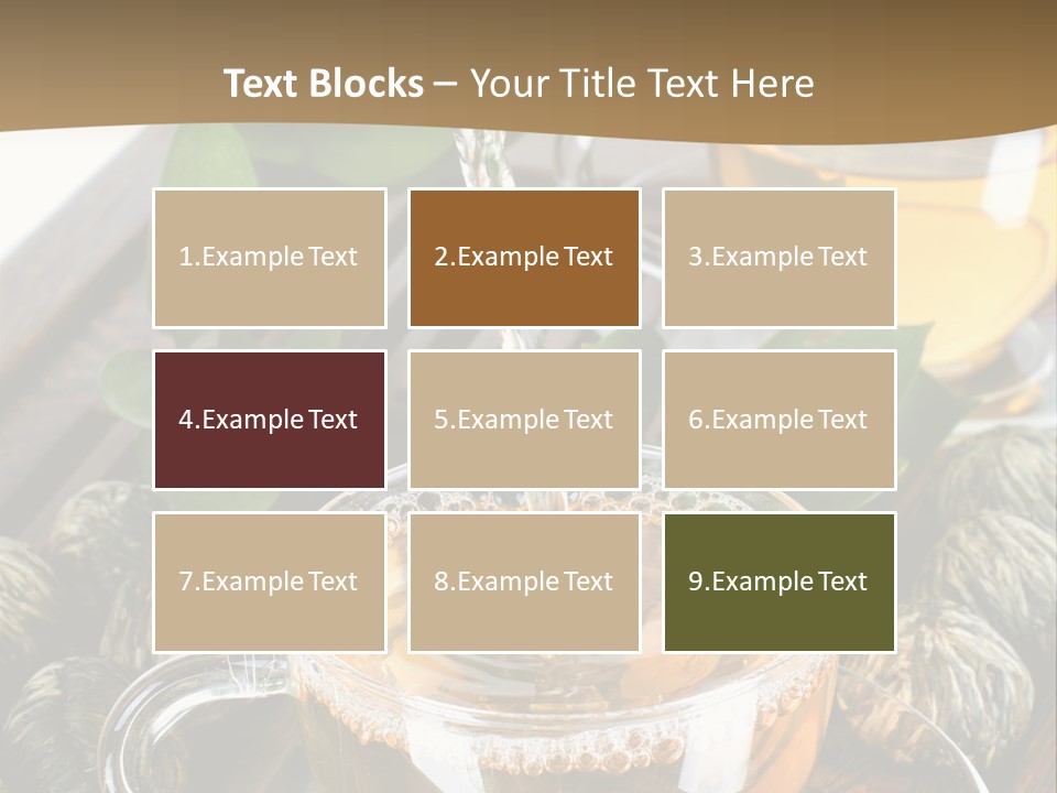 Glass Green Tea PowerPoint Template