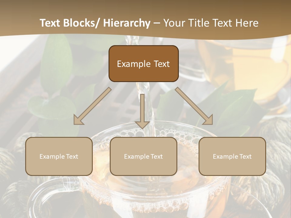 Glass Green Tea PowerPoint Template