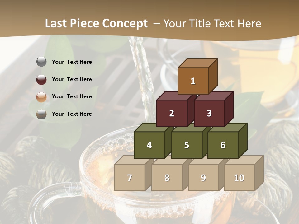 Glass Green Tea PowerPoint Template