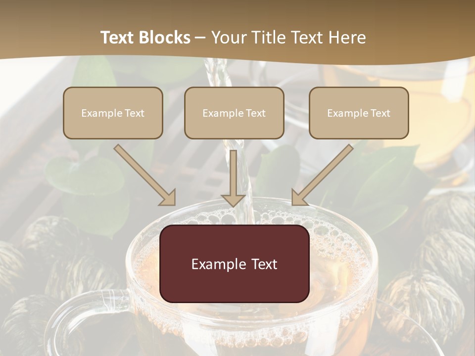 Glass Green Tea PowerPoint Template