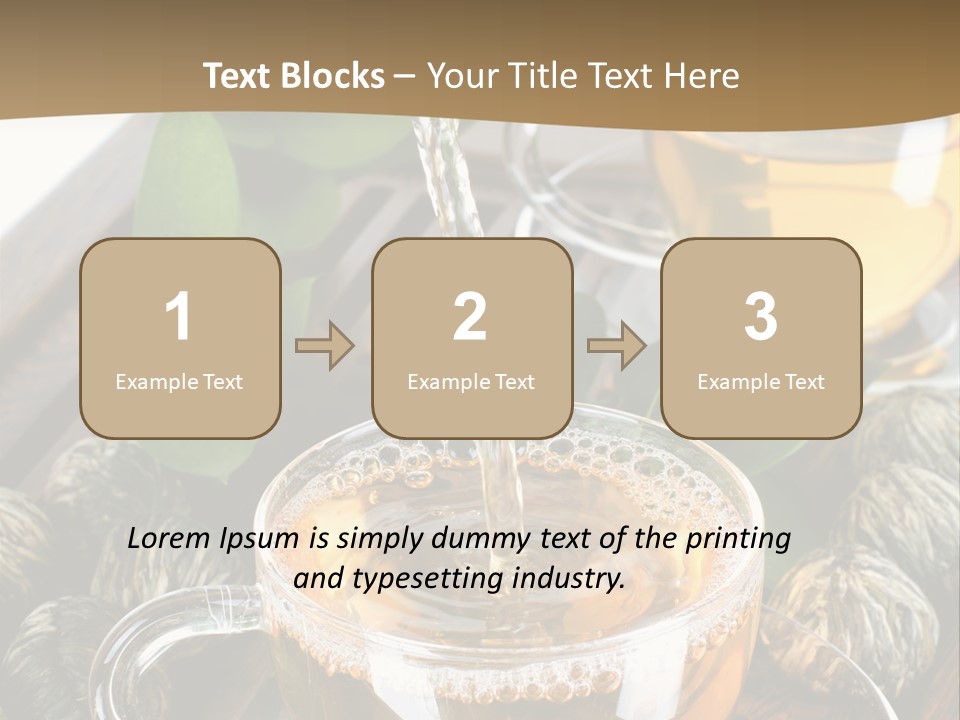 Glass Green Tea PowerPoint Template
