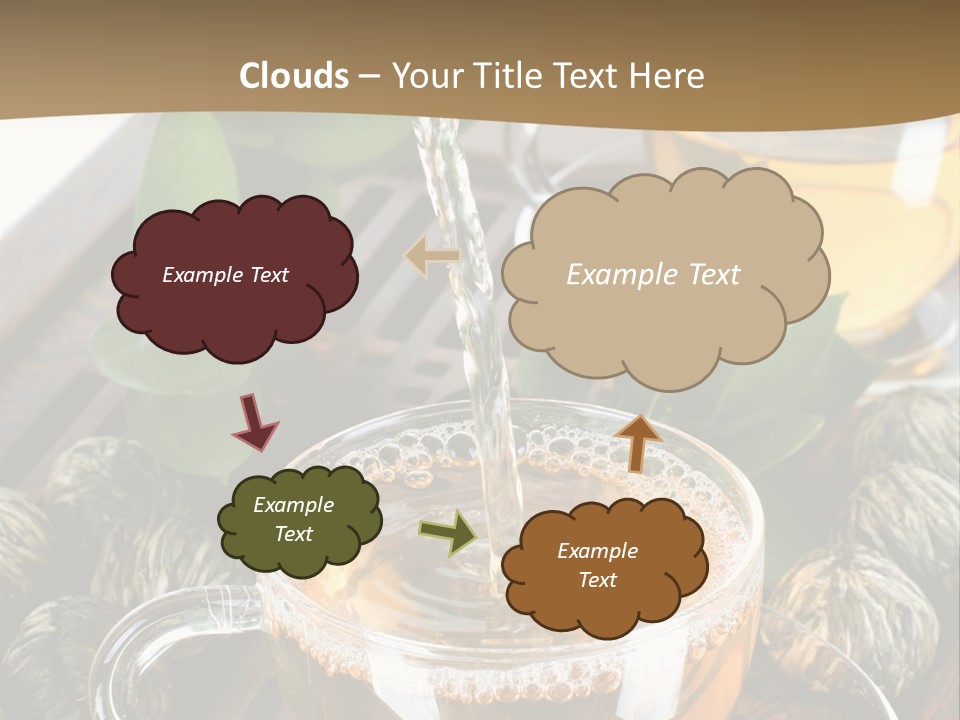 Glass Green Tea PowerPoint Template
