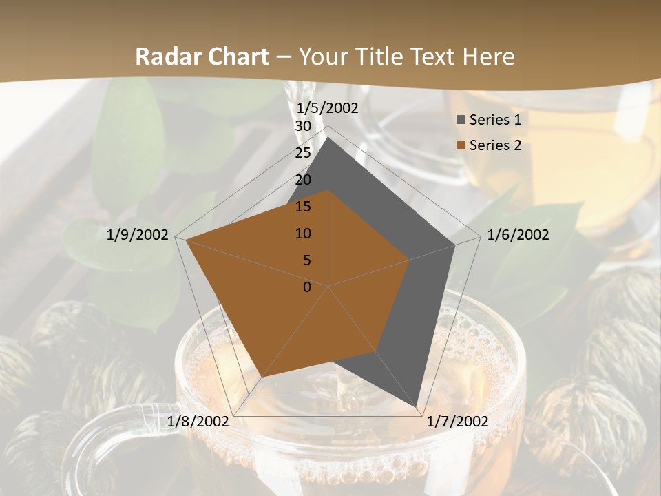 Glass Green Tea PowerPoint Template