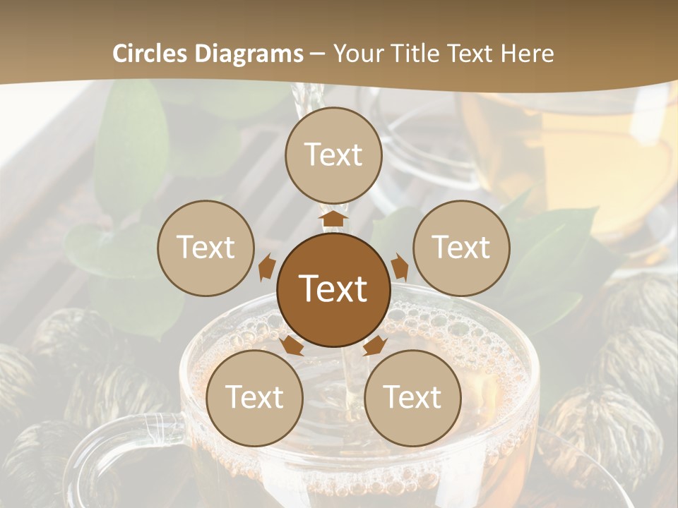 Glass Green Tea PowerPoint Template