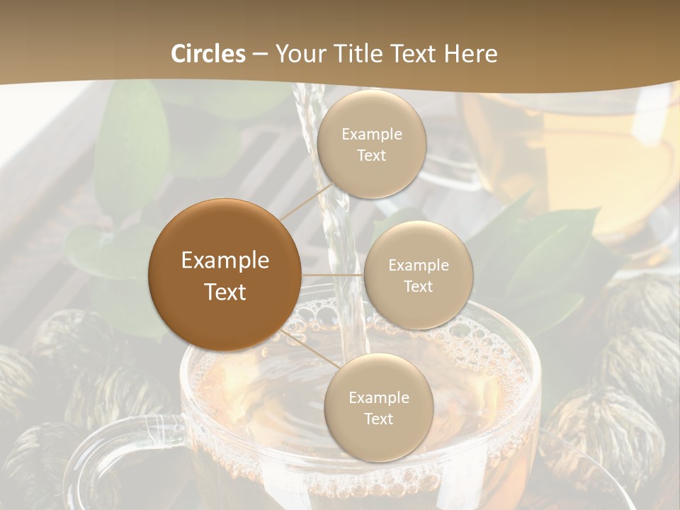 Glass Green Tea PowerPoint Template