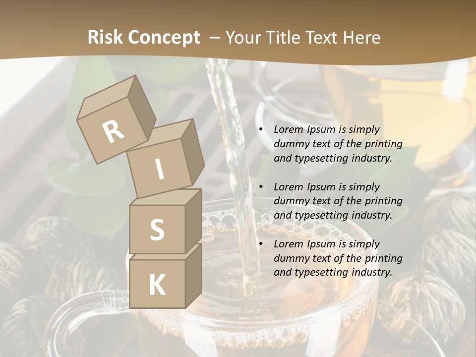 Glass Green Tea PowerPoint Template