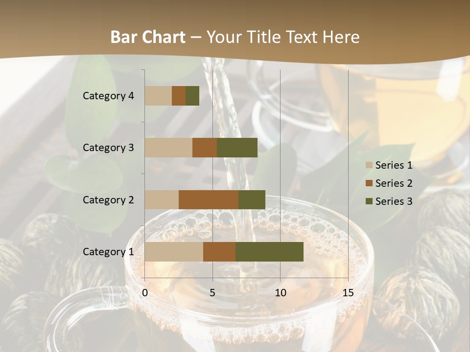 Glass Green Tea PowerPoint Template