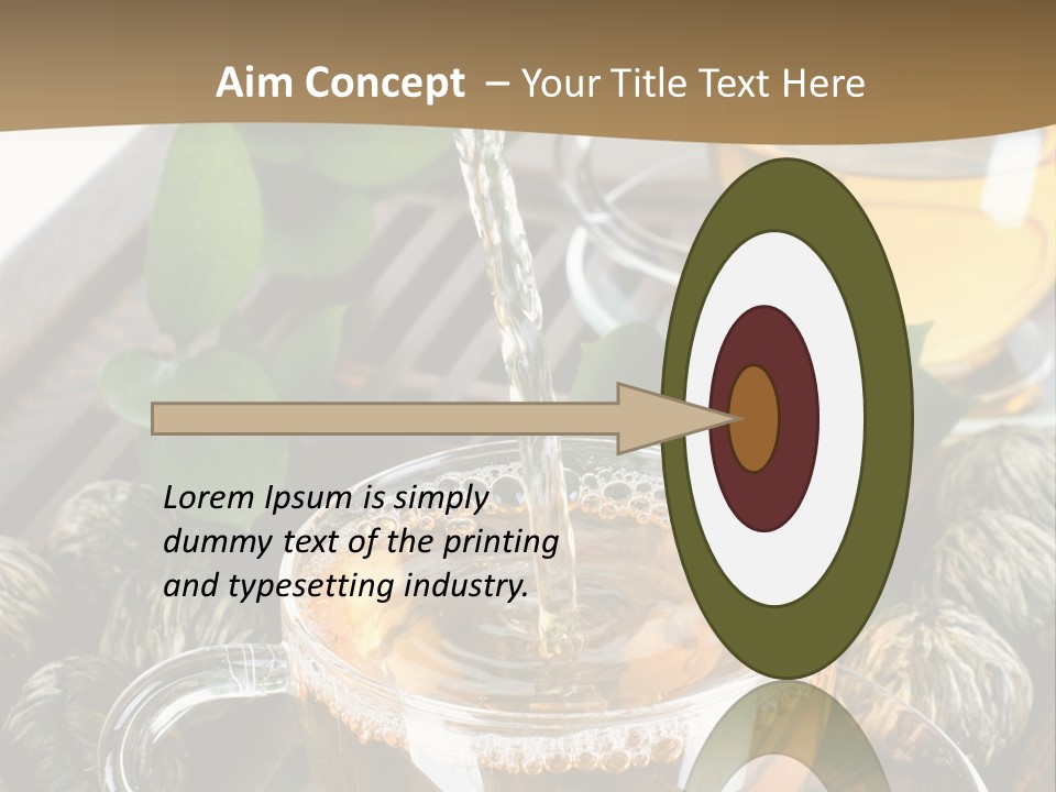Glass Green Tea PowerPoint Template