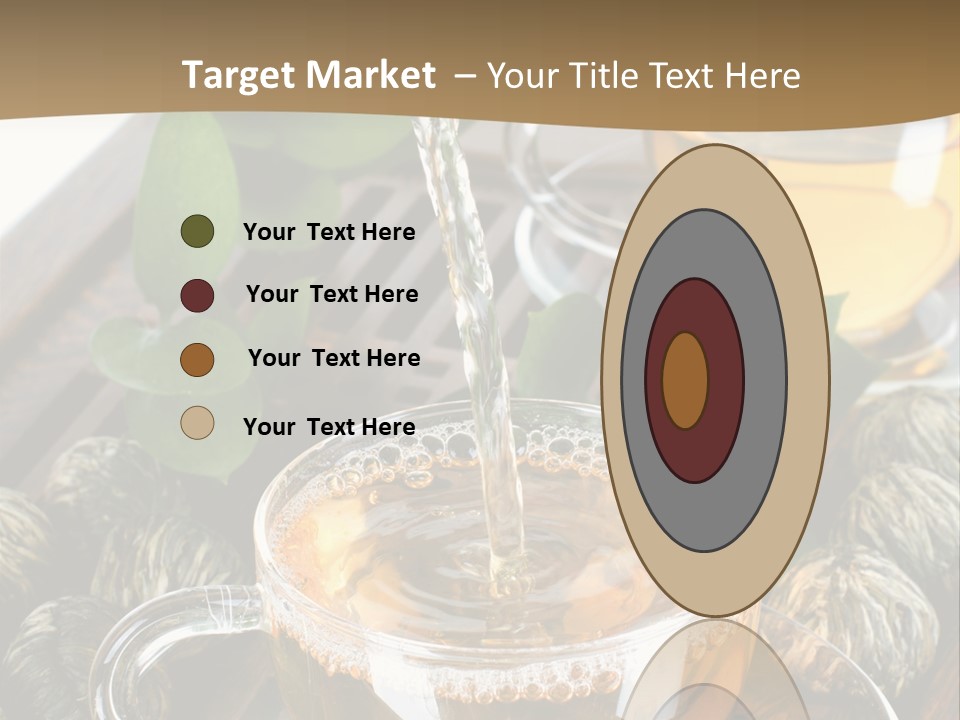 Glass Green Tea PowerPoint Template