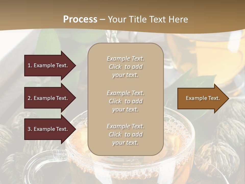 Glass Green Tea PowerPoint Template