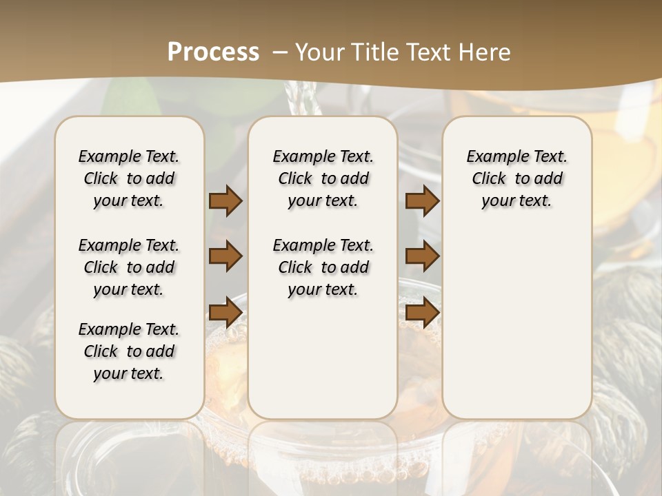 Glass Green Tea PowerPoint Template