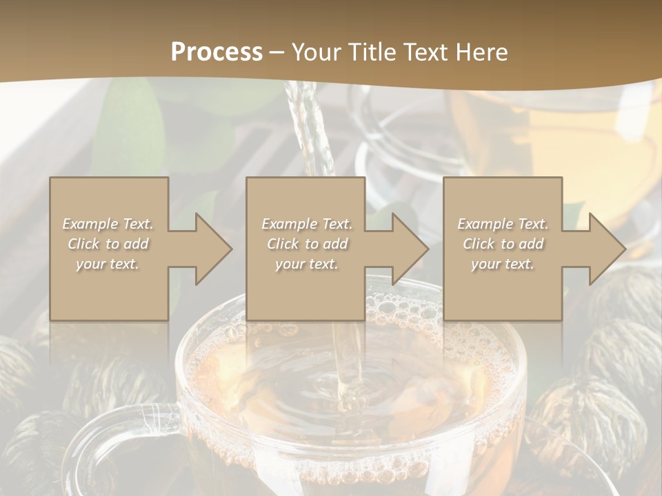 Glass Green Tea PowerPoint Template
