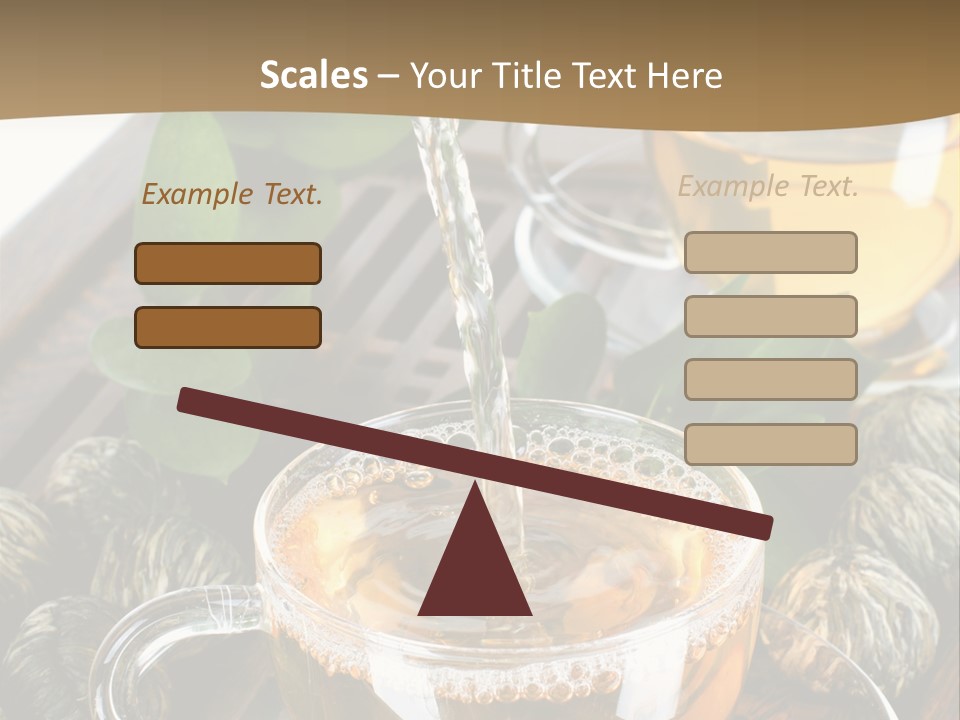 Glass Green Tea PowerPoint Template