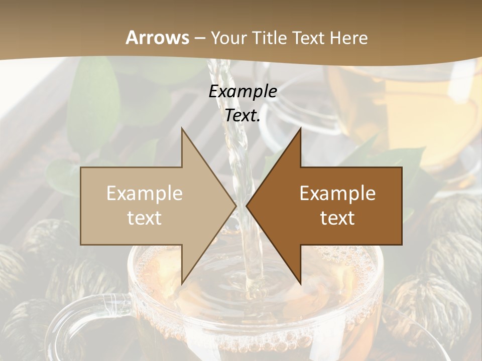 Glass Green Tea PowerPoint Template