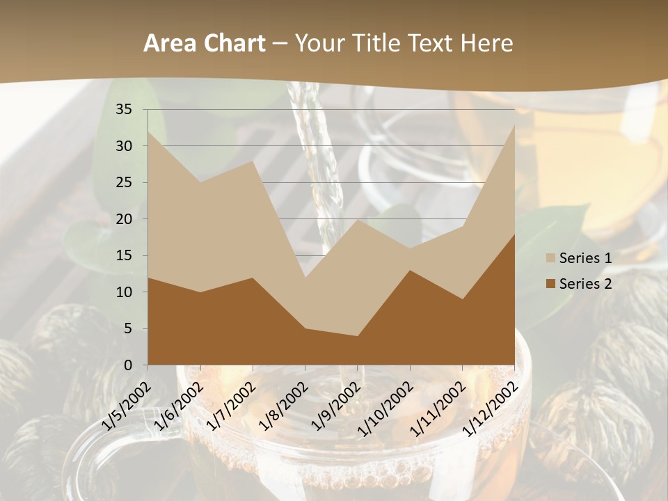 Glass Green Tea PowerPoint Template