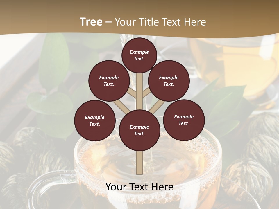 Glass Green Tea PowerPoint Template