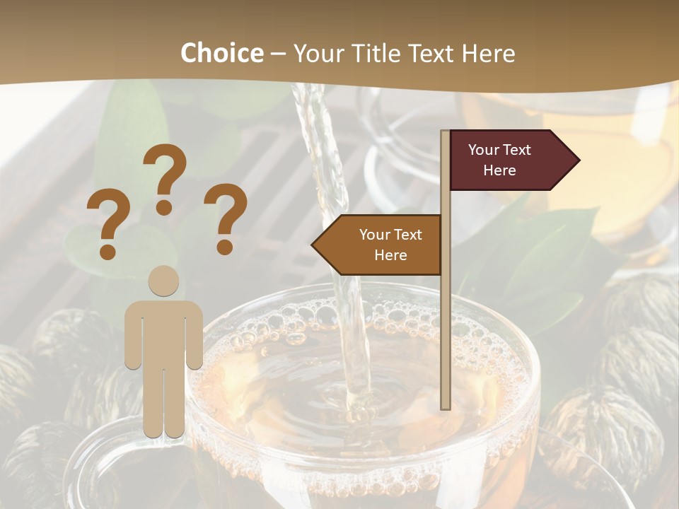 Glass Green Tea PowerPoint Template