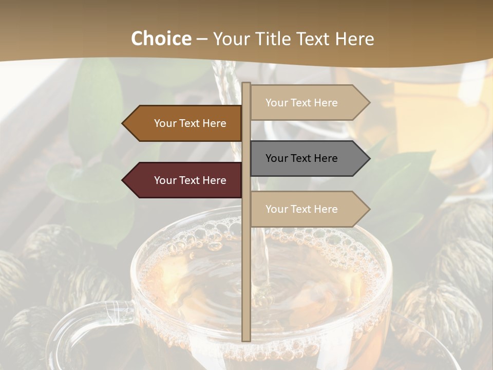 Glass Green Tea PowerPoint Template