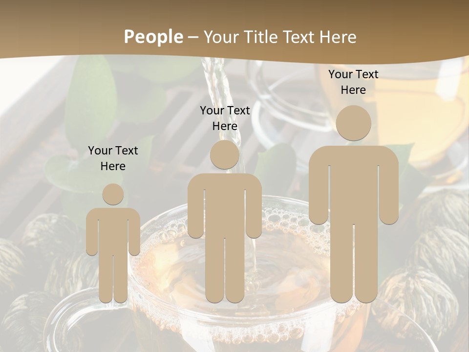 Glass Green Tea PowerPoint Template