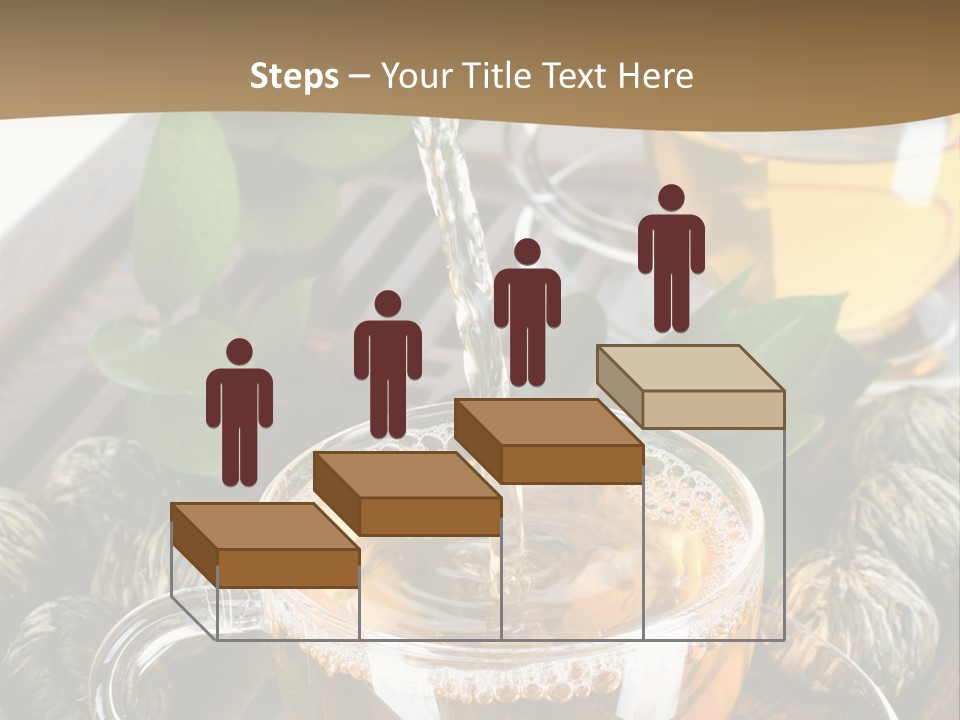 Glass Green Tea PowerPoint Template