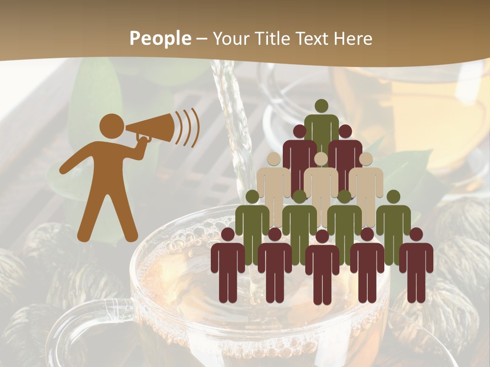Glass Green Tea PowerPoint Template