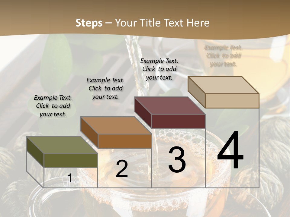 Glass Green Tea PowerPoint Template