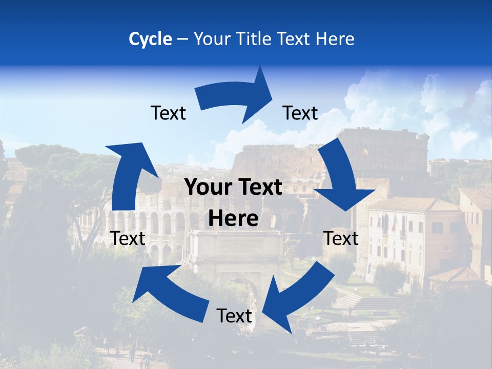 Stone Arch Exterior PowerPoint Template