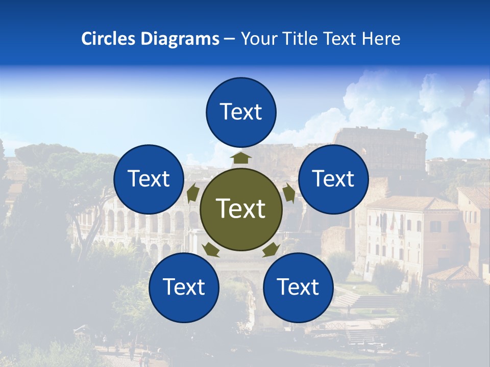 Stone Arch Exterior PowerPoint Template