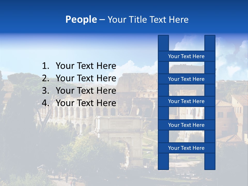 Stone Arch Exterior PowerPoint Template