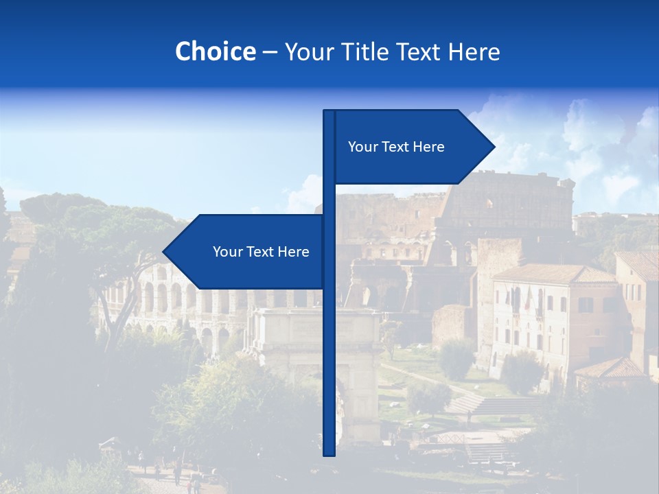 Stone Arch Exterior PowerPoint Template