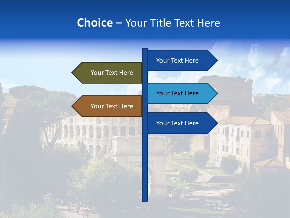 Stone Arch Exterior PowerPoint Template