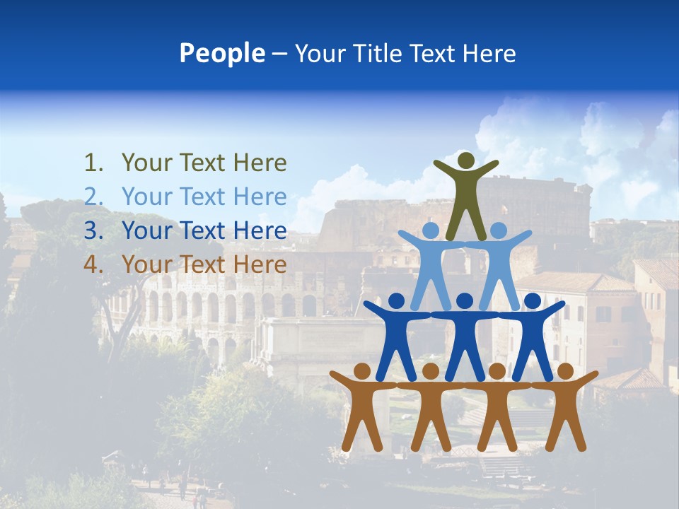 Stone Arch Exterior PowerPoint Template