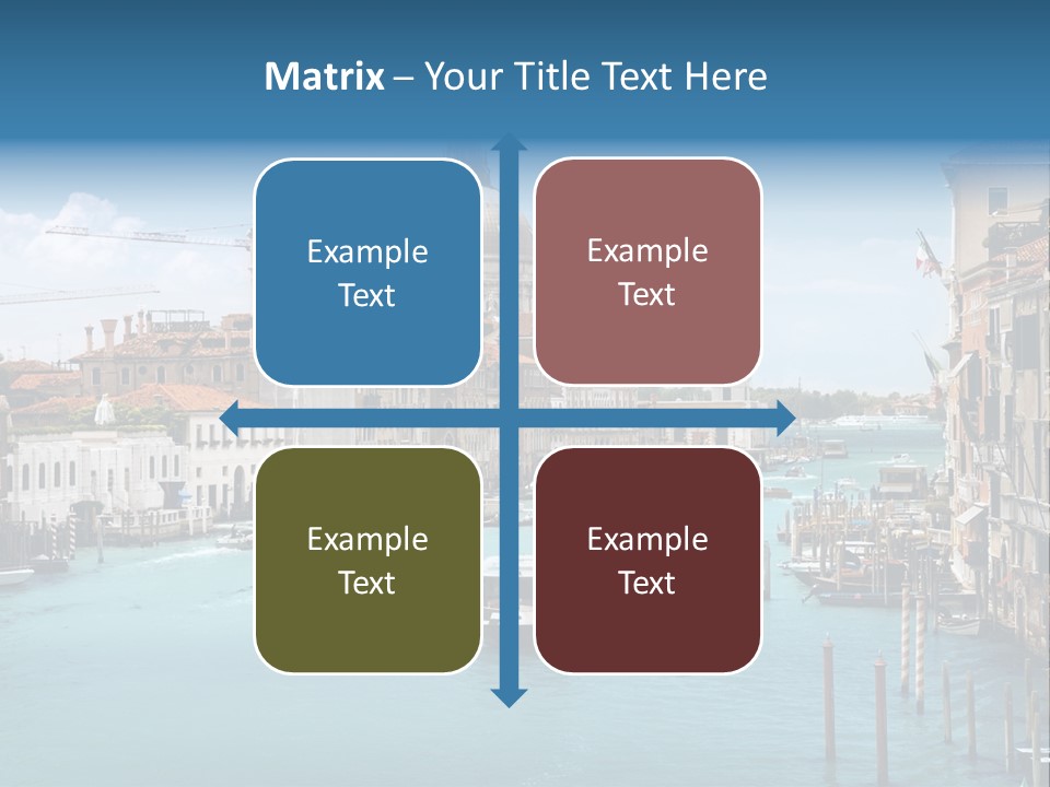 Venetian Water Cityscape PowerPoint Template