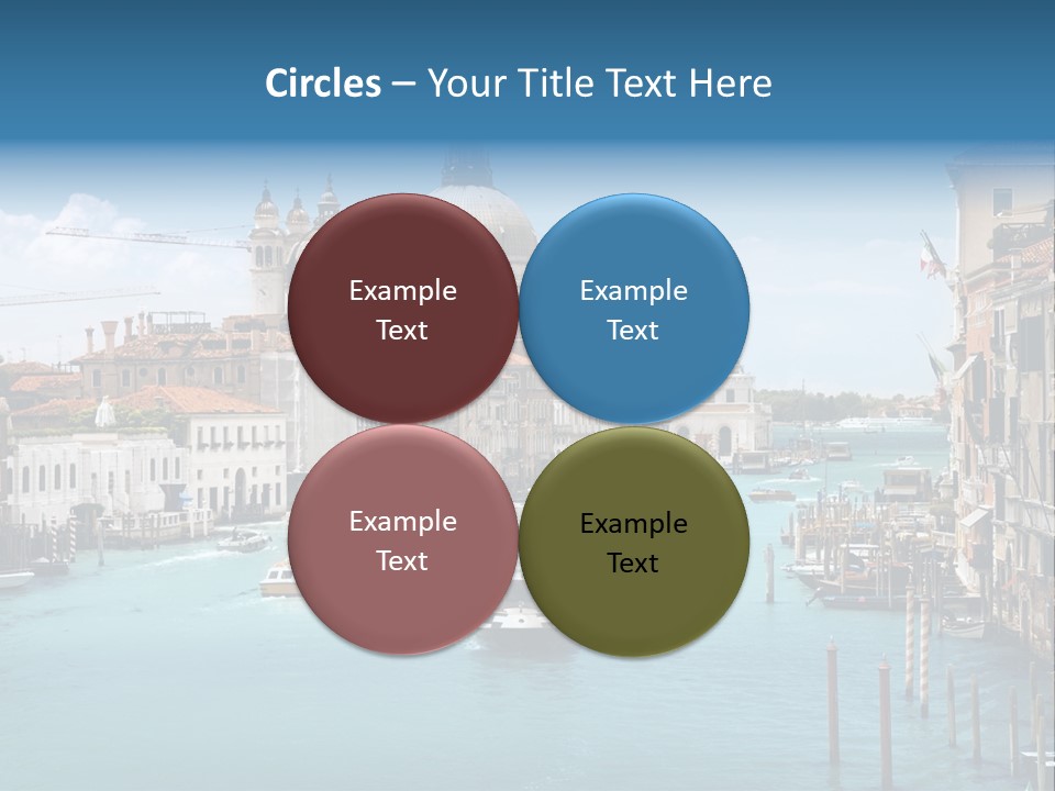 Venetian Water Cityscape PowerPoint Template