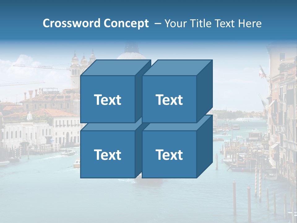 Venetian Water Cityscape PowerPoint Template